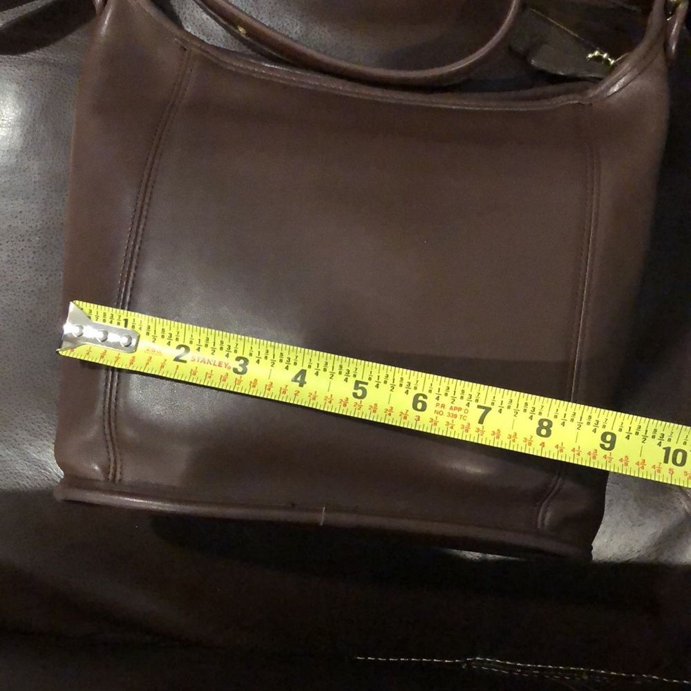 COACH Bleeker Brown Leather Bucket Duffle Feeder Crossbody Shoulder Bag 9816 - Picture 4 of 16